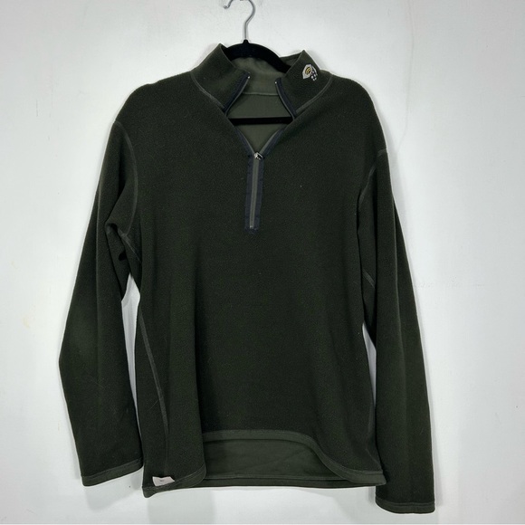 MOUNTAIN HARDWARE green reversible 1/4 zip sweater CC8 - Picture 5 of 6